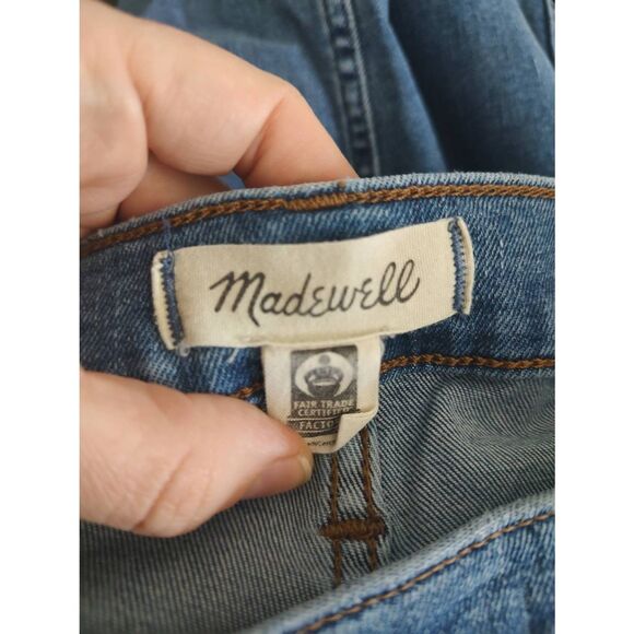 Madewell Women’s Size 26 Petite 10” High Rise Skinny Jeans Button Fly Blue - Picture 5 of 9